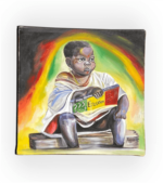 Buy African Painting (Stranded Ghanaian Child on Education) from Sabamarketplace.com1